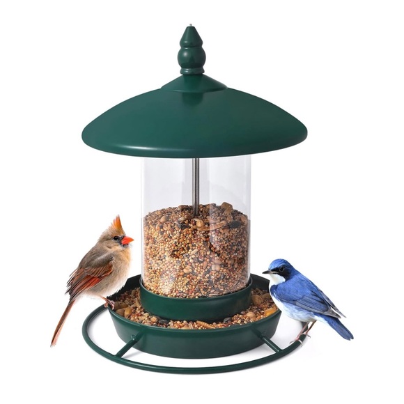 Youvip Other - YOUVIP Green Outdoor Bird Feeder 360° Feeding Perch